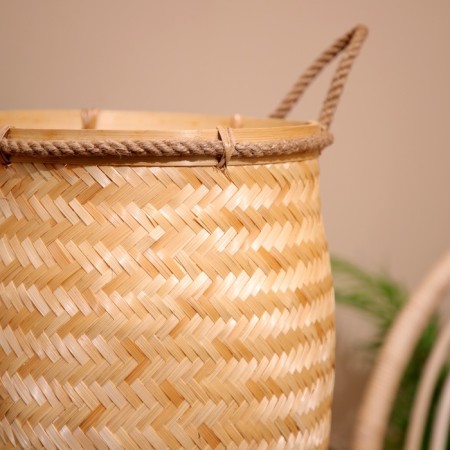 Wicker basket, from bamboo 30x30x40 cm-6