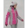 Ski jacket female winter, size 56, pink color