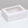 The box is folding, the lid is, with the window, white, 24 x 17 x 8 cm