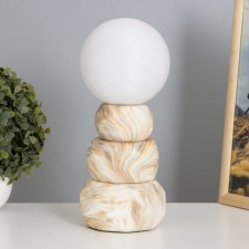 Amani desktop lamp 1x40W E14 beige 11.5x11.5x28cm