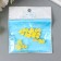 Decor for creativity plastic "Yellow bow" crystal 1x1.4 cm