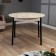 Round kitchen center, 1000x1000x750, oak craft gray