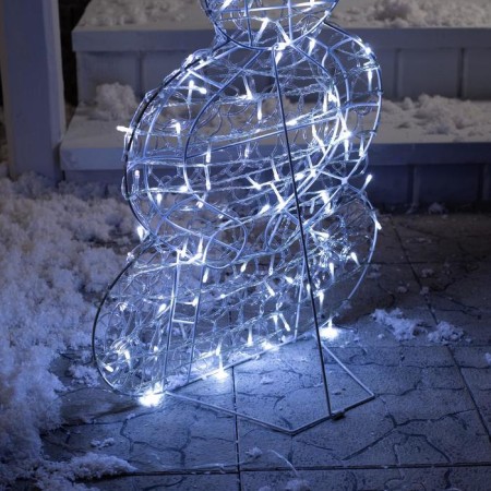 LED figure "Snowman" 48 × 89 × 22 cm, metal, 31 V, glow of white-2