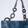 Luggage bag, external pocket, long belt, emerald color