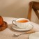 Tea steam porcelain SL Home "Garda", 2 items: a cup 200 ml, a saucer d = 15 cm, white color
