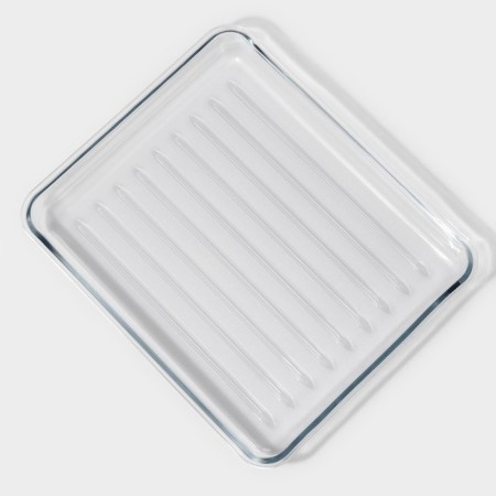 Form for baking and baking of heat -resistant glass rectangular shade, 3 l, 34.5 × 28.5 × 4.6 cm-3