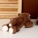 Soft toy "Dog", 33 cm, brown color