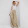 Women's pants Minaku: Casual Collection, Beige Cage color, size 44