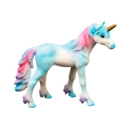 Figure "World of Fantasy: Blue Foal of Sentinated with a Color mane"
