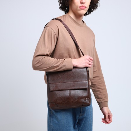 Male bag, brown color-5