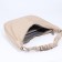Lurch bag with lightning, external pocket, long belt, beige color