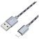 Cable Borofone BX24, Lightning - USB, 2.4 A, 1 m, nylon braid, gray