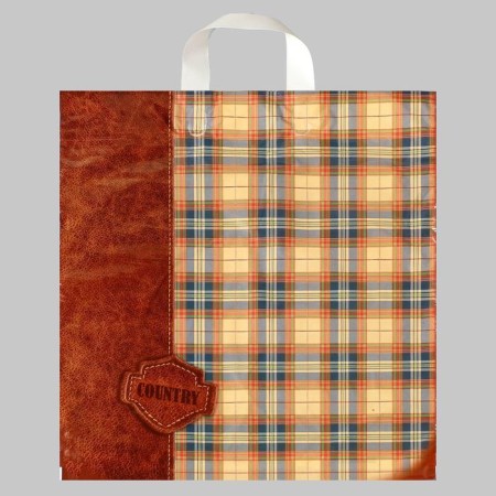 Country package, polyethylene with a loop pen, 40 x 42 cm, 45 μm
