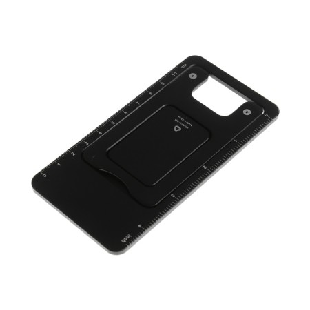 Phone stand, folding, metal, rubberized, black-6