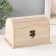 Casket Wood for painting "chest" Castle hook 18x12x12 cm