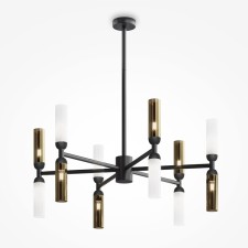 Suspension lamp Maytoni Mod177PL-12G, 12XG9, 28W, 65x65x66 cm, black color