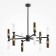 Suspension lamp Maytoni Mod177PL-12G, 12XG9, 28W, 65x65x66 cm, black color