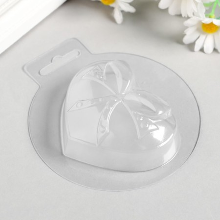 Plastic form "Heart with a bow"-1