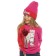 Sweatshirt for girls, height 104 cm, pink color