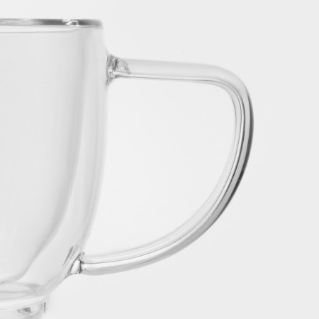Glass mug with double walls Magistro "Duo", 280 ml, 13.5 × 9.5 × 8 cm-2