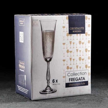 Set of glasses for champagne Fregata, 190 ml, 6 pcs-1