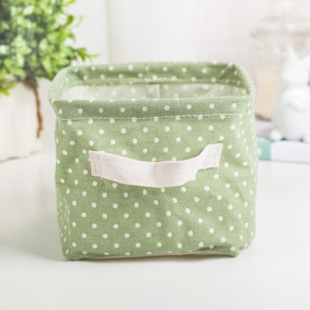 Storage basket with peas "peas", 21 × 16.5 × 13 cm, green color-1