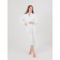 Women's bathrobe, with a shack, size 52-54, white color