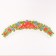 Thermalrotransfer, red and blue flowers, set of 10 pcs.