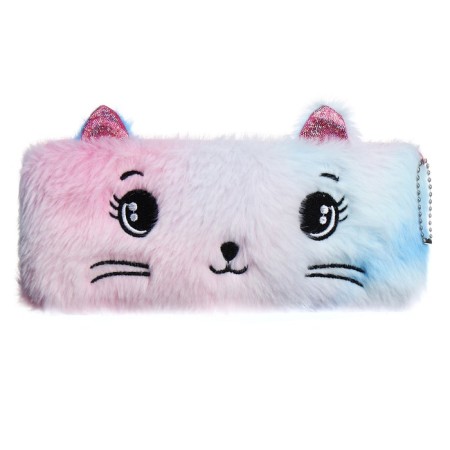 Penal School fur on the zipper Calligrata "cat", mix-12