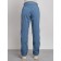 Warmed female trousers, size 48, blue color