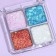 Palette of eye shadow with glitter 4 colors