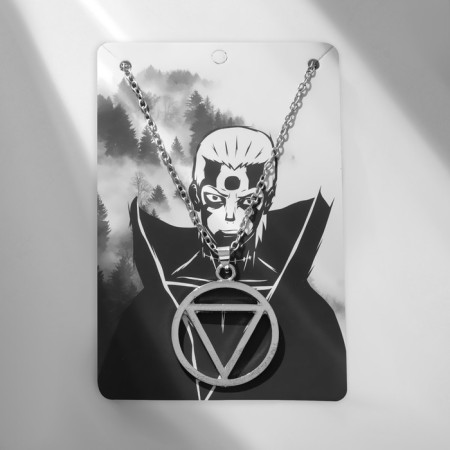 Japan's pendant triangle in the ring, the color is silver, 56 cm