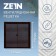 Ventilation grate Zein Lux l194kr, 194 x 194 mm, with a grid, ineffective, brown