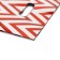 Gift, metallized package, "zig-zag" red 17x25 cm, 20 microns 10 pcs set