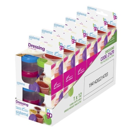 Sistema to-go refueling containers, 35 ml x 4 pcs., Mix color-8