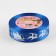 Satin tape with embossing "deer in the harness", 25 mm, 23 ± 1 m, blue color/silver No. 122