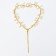 Topper "Heart with beads", color gold
