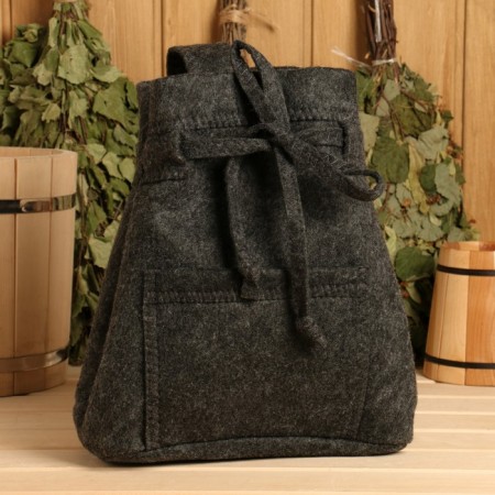 Bath set in a backpack, 4 items (backpack, rug, hat, mittens) without embroidery-1