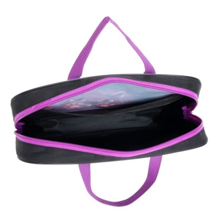 Folder with handles textile A4, 350 x 270 x 70 mm, calligrata "cat"-4
