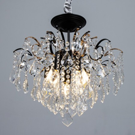 Chandelier "Dalila" 5he14 40W Black gold 40x40x39cm Bayerlux-2