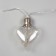 Garland “thread” 3 m with nozzles “heart bulbs”, IP20, transparent thread, 80 LED, white glow, 8 modes, 220 V