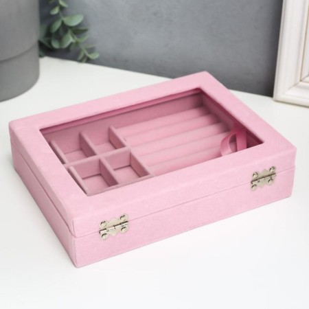 Babyl crook for jewelry "Pink pastille" 4.5x20x15 cm-4