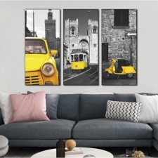Sticker Plastic Interior triptych 