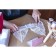 Flasp for a bra, 3 rows 2 hooks, 3.3 × 2.8 cm, 3.3 × 5 cm, 10 pcs, white color
