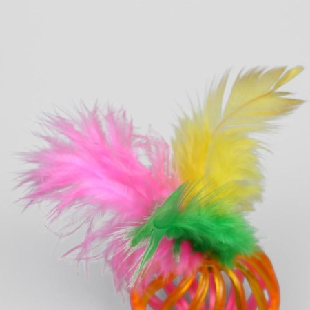 A set of 2 balls "curls with a pen", each 4 cm, a mix of flowers-2