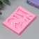 Mold Silicon "Unicorn and horns" 8 objects 0.8x5.5x7 cm