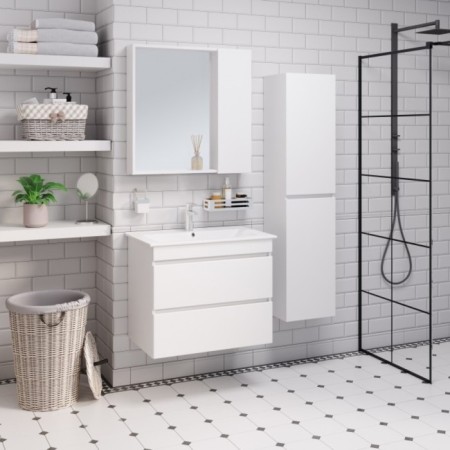 Cabinet-mirror "Manhattan 75" White, universal-2