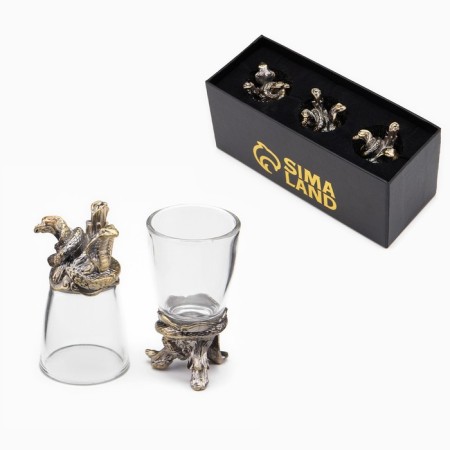 Stacks for vodka "snakes", a set of 3 people, a stack 30 ml, bronze-1