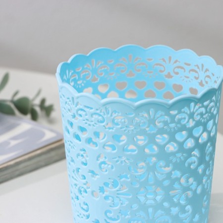 Basket for storage "lace pattern", plastic, 9.8 × 9.8 × 10 cm, mix color-7