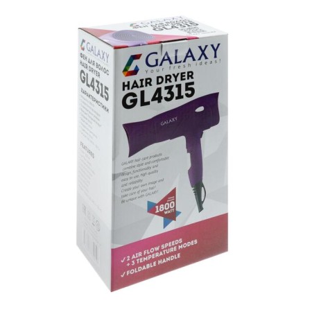 Halaxy GL 4315, 1800 watts, 2 speeds, 3 temperature conditions, purple-5